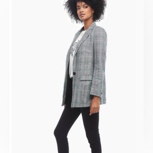 Able Evergreen Plaid Blazer S boho classic holiday preppy winter contemporary